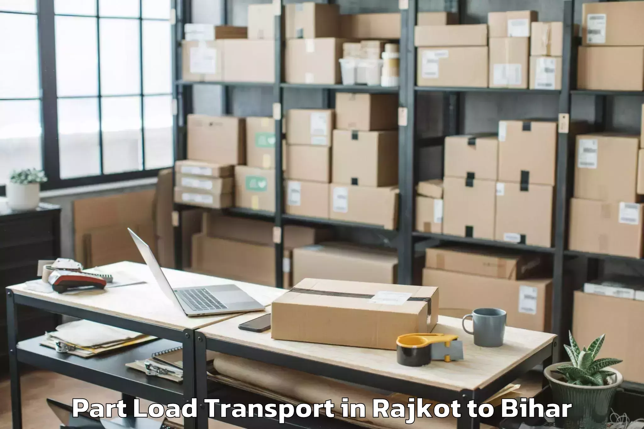 Trusted Rajkot to Malyabag Part Load Transport